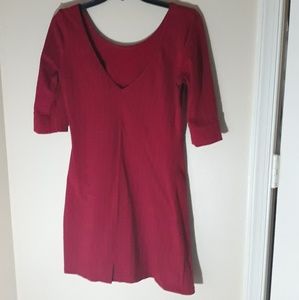 red vintage mini dress